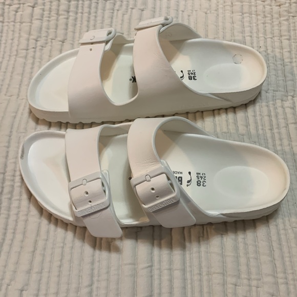 Anthropologie Women’s Birkenstock Arizona EVA Sandals White Size 38 - Picture 2 of 13